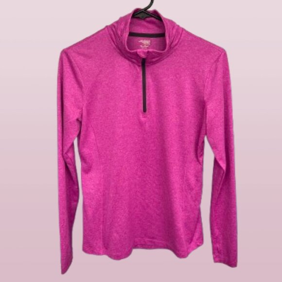 💖 Danskin Now Pink 1/4 Zip Pullover Size Small - Picture 1 of 7